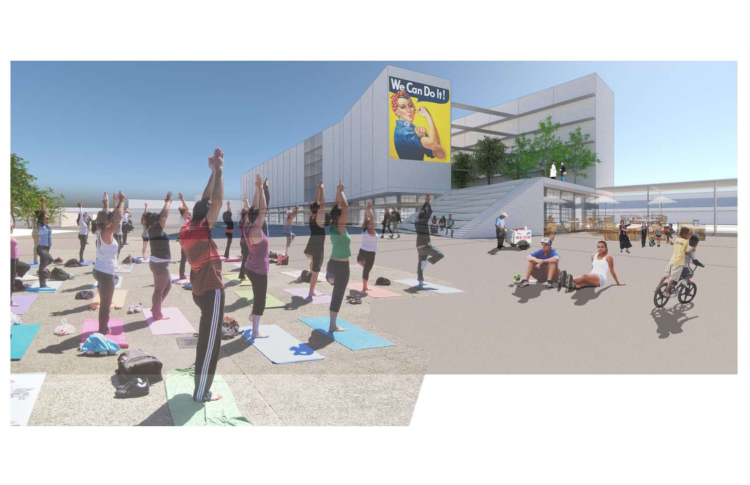 Outdoor leisure and athletic area at the 12th and Macdonald project in Richmond, CA