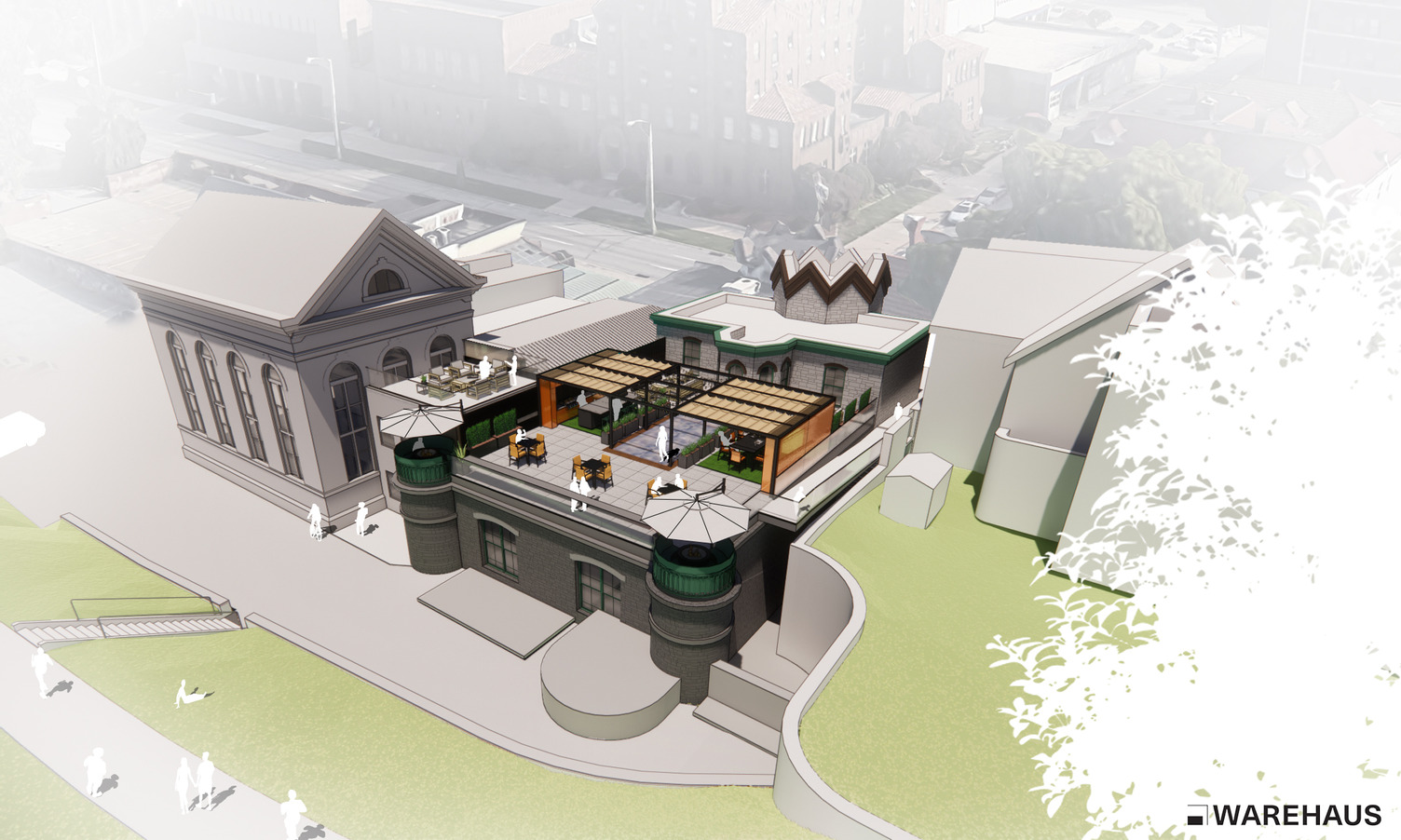 Office Rooftop Plaza