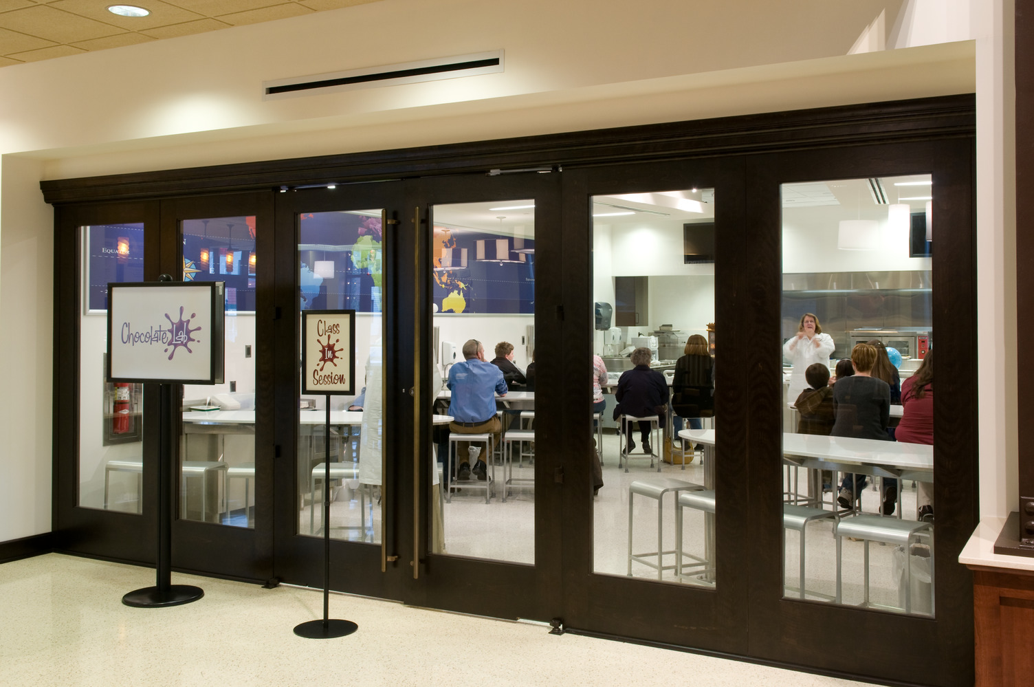 Interactive chocolate lab at Hershey Museum