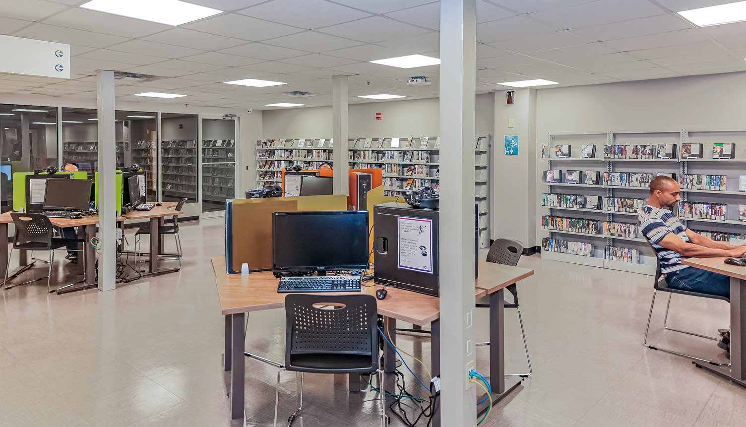 Media library at Martin Library in York, Pennsylvania