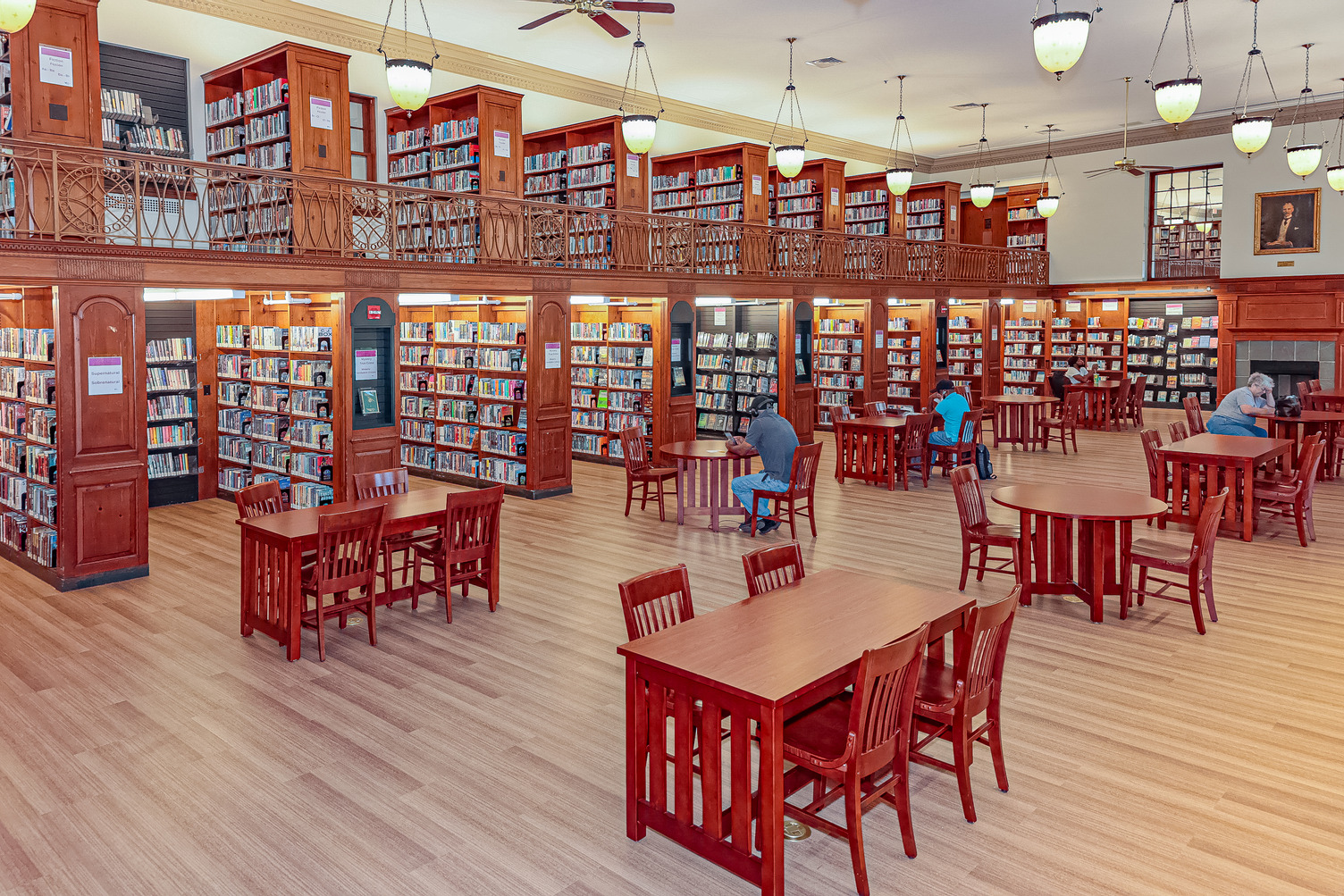 Condensed book storage area in Martin Library