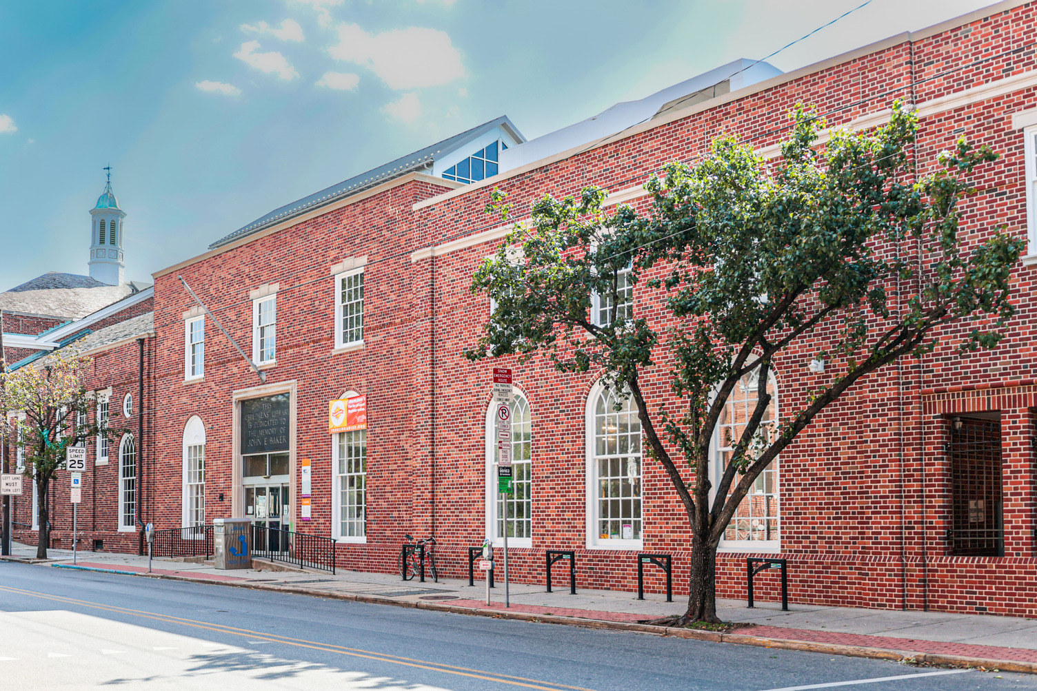 Martin Library Exterior following 2022 Renovations