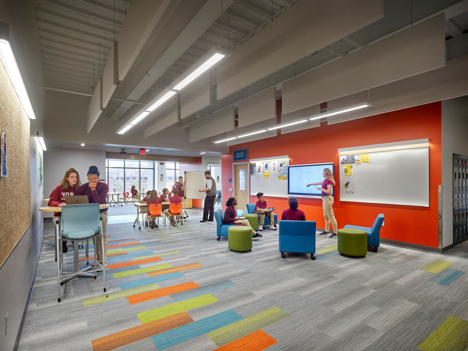 York Academy Regional Charter School Upper School customized seating for learning