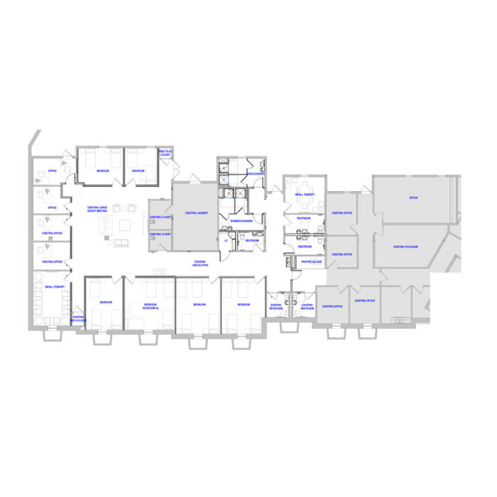 Floor plan for Acadia Healthcare, Inc. Bowling Green Brandywine