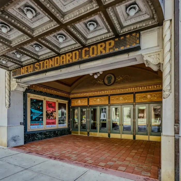 The exterior marquee at Appell Center